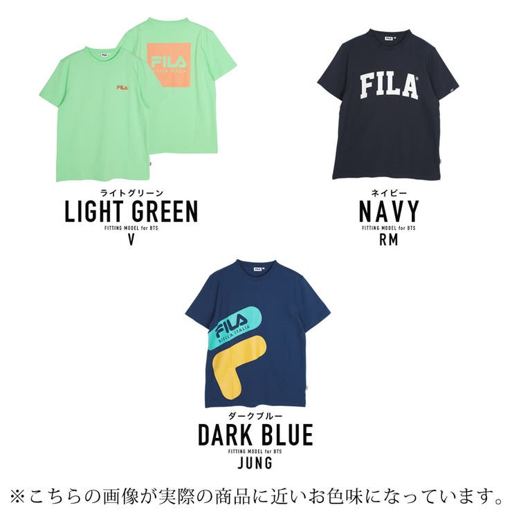 韓国 Tシャツ メンズ 服◇BTS×FILA Tシャツ◇[品番：JG000012070