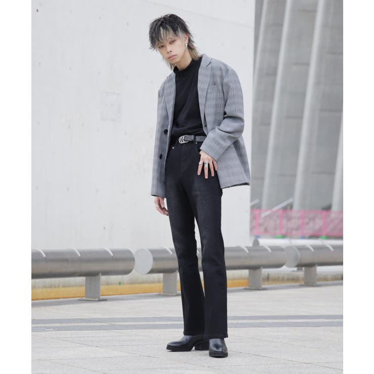 韓国 デニム メンズ 服◇G.O.C(ジーオーシー)フレアストレッチ