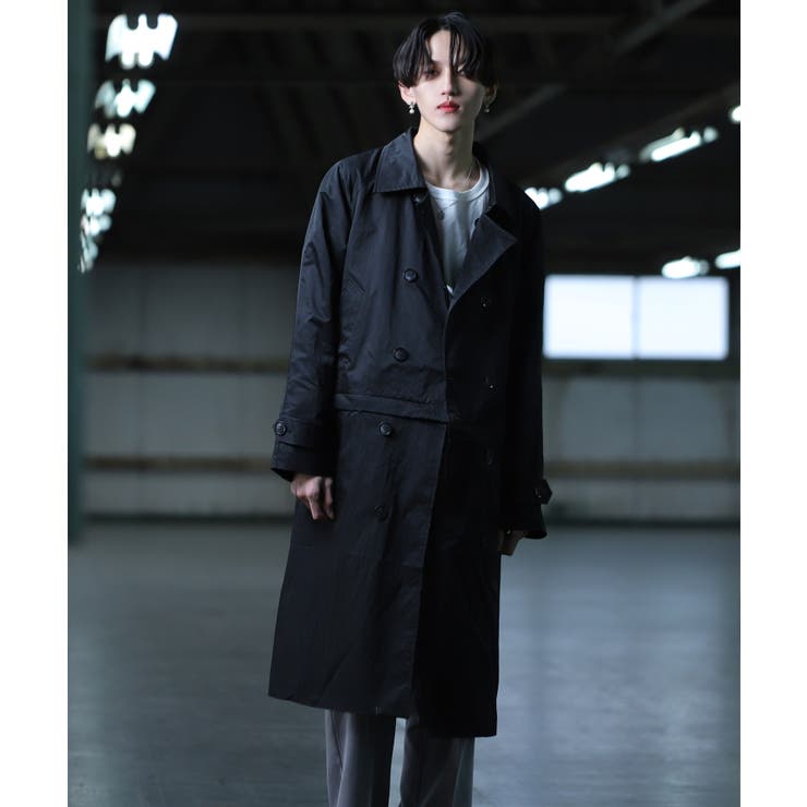 春服 韓国◆G.O.C(ジーオーシー)2WAYラグランオーバートレンチコート◆