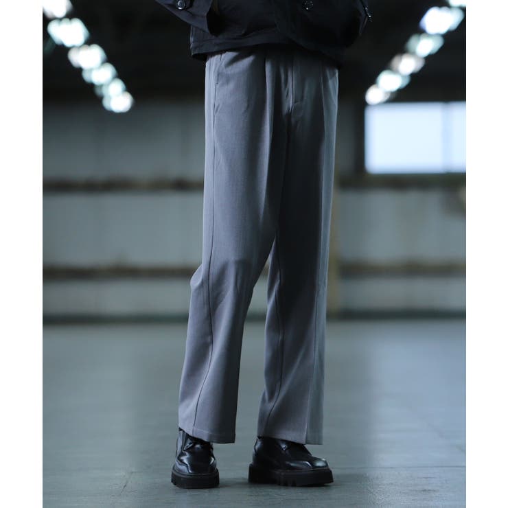 春服 韓国◇G.O.C(ジーオーシー)TRタックワイドスラックス◇[品番
