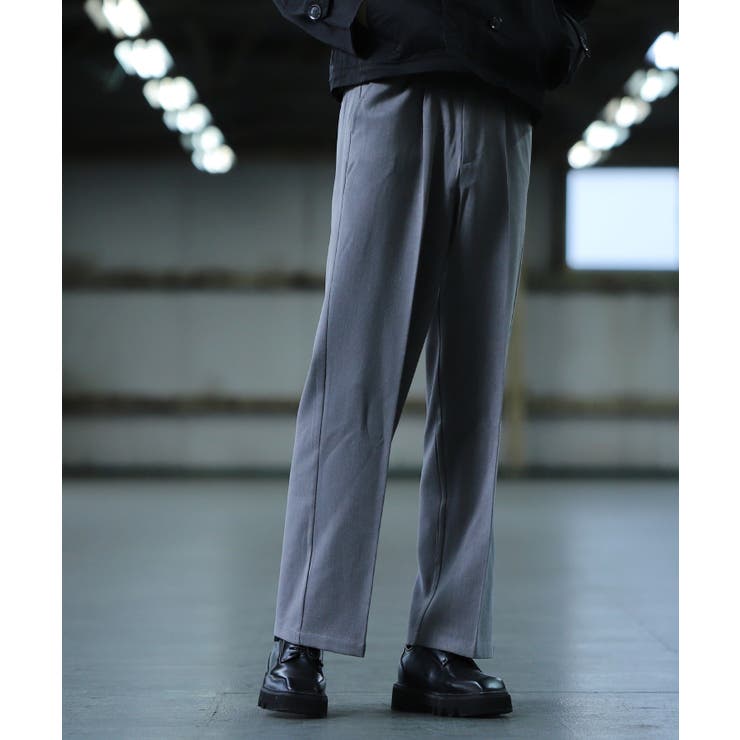 春服 韓国◇G.O.C(ジーオーシー)TRタックワイドスラックス◇[品番