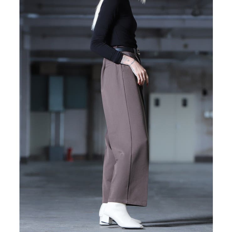 春服 韓国◇G.O.C(ジーオーシー)TRタックワイドスラックス◇[品番