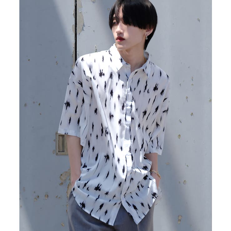 ホワイト | 半袖 韓国 夏服◆G.O.C(ジーオーシー)オーバーサイズシャツ◆ | G.O.C