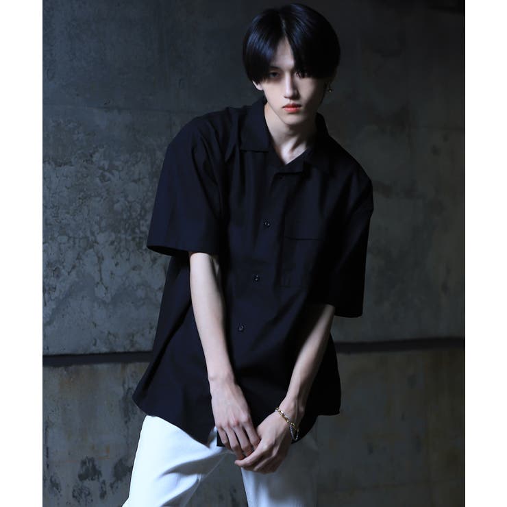 韓国 半袖 夏服◇GOC(ジーオーシー)オープンカラーシャツ◇[品番 