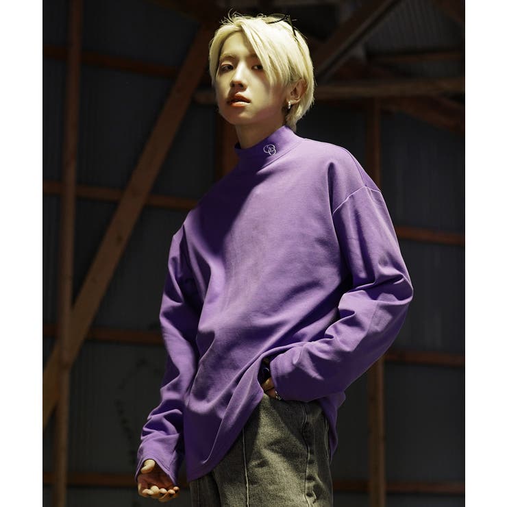 メンズ パワーショルダー ロンT 2色 ハイネック 韓国 cr6277 ドロップショルダータートルネックセーター 韓国 韓国