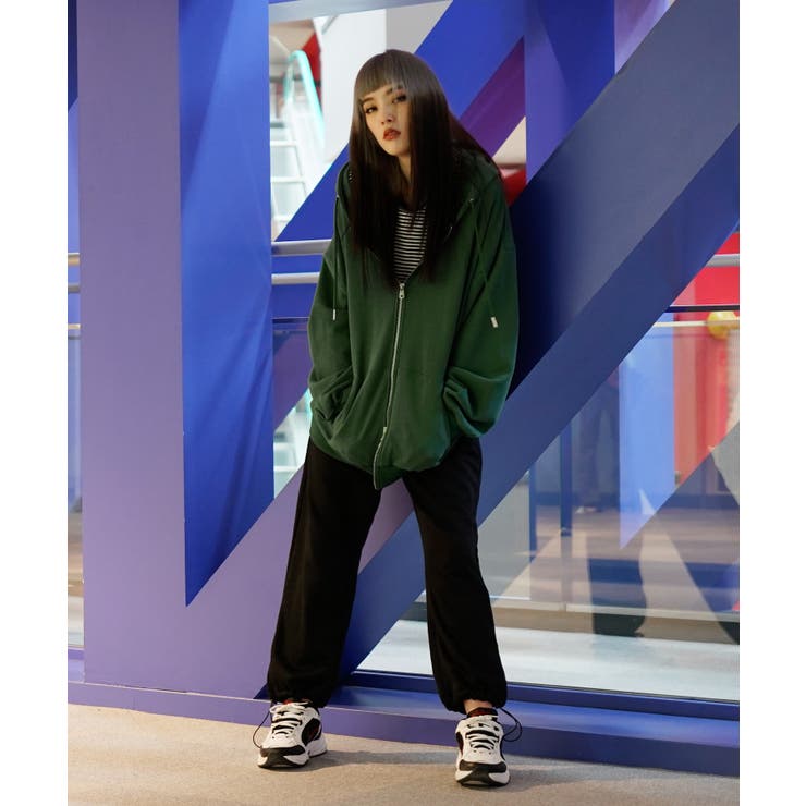 韓国 メンズ◇オーバーサイズバルーンジップパーカー◇[品番