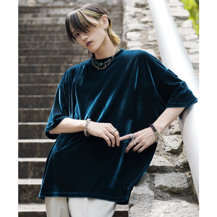 韓国 Tシャツ メンズ◇GOC(シーオーシー)オーバーサイズサマーベロア