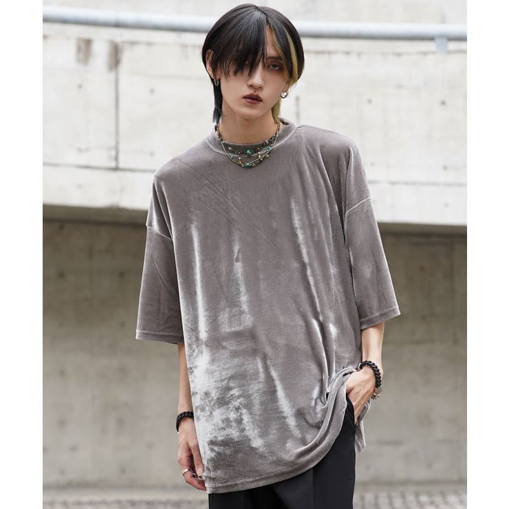 TEOベロアTシャツ サイズS hwyl tシャツ 「2点セット」ベロアレイヤードトップス