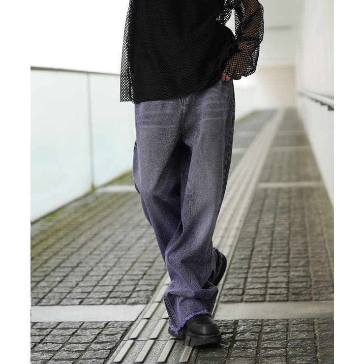 ◇G.O.C(ジーオーシー)カットオフワイドカラーデニムパンツ◇[品番