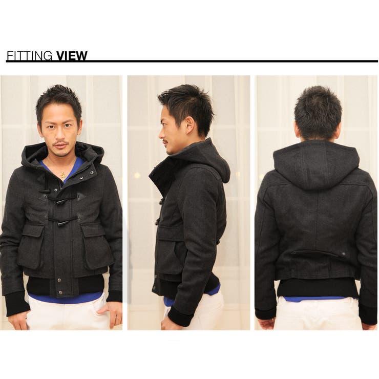 ◇roshell ショートダッフルメルトンコート◇お兄系 Men[品番