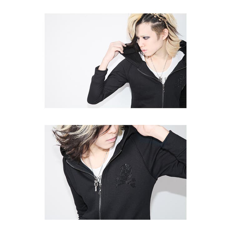 ◇SEANA スカルストーンパーカー◇ヴィジュアル系 お兄系[品番
