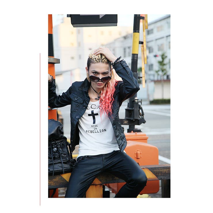 SEANA ブラックコーティングデニムジャケット ◇SEANA コーティングトラックジャケット◇ジージャン ヴィジュアル系