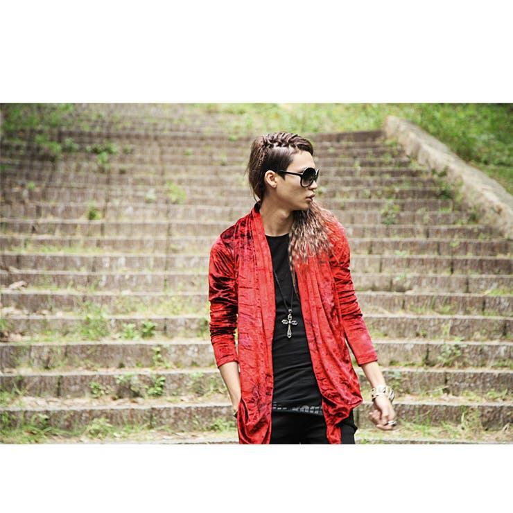 【Midas】 ベロアロングカーディガン Midas】 ベロアロングカーディガン ロングカーディガン カーディガン