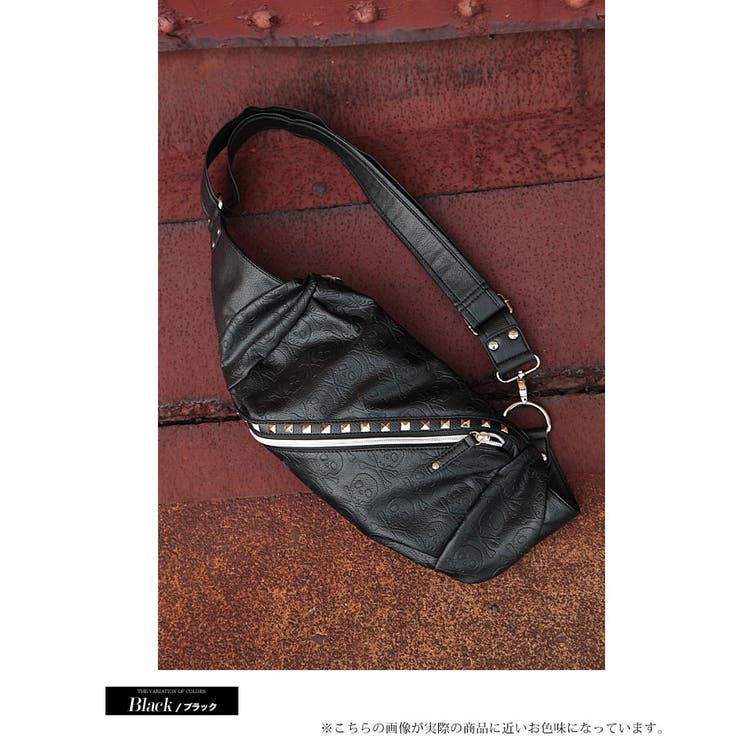 ◇SEANAスカル柄 ボディーバッグ◇バッグ ヴィジュアル系[品番