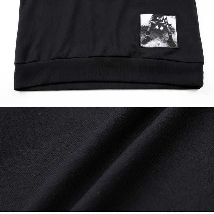 ◇ワッペン付ドロップショルダートレーナー◇スウェット ◇ワッペン付ドロップショルダートレーナー◇スウェット