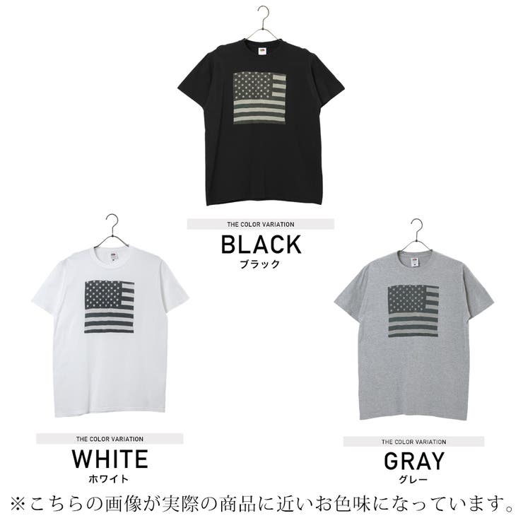 ◇FRUIT OF THE LOOM星条旗インクジェットプリントTシャツ◇[品番