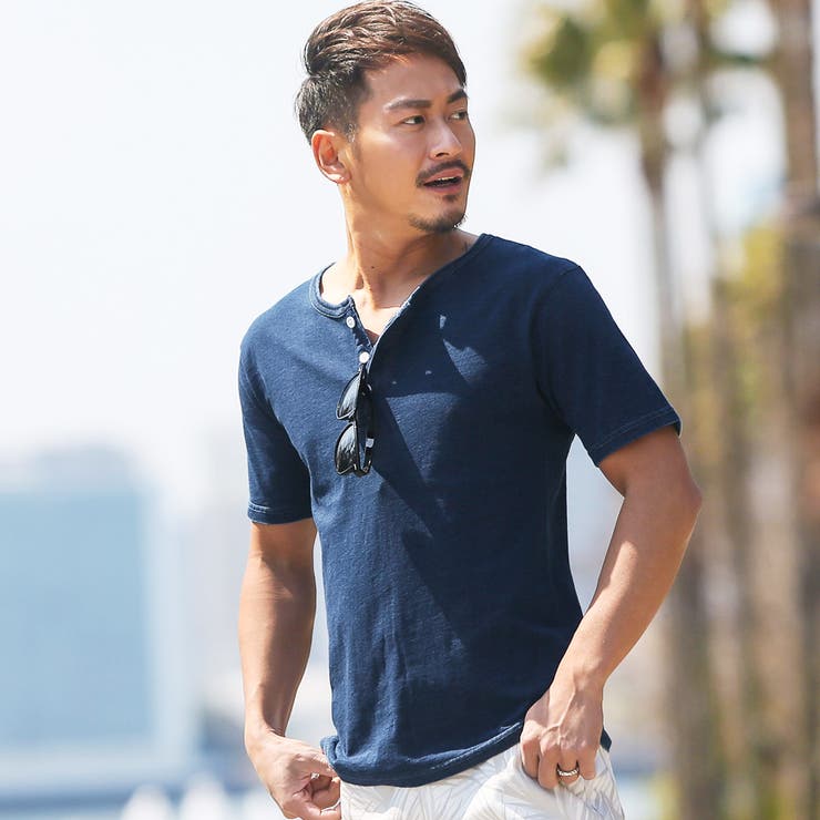 ◇デニムヘンリーネックTシャツ◇[品番：JG000009354]｜JIGGYS