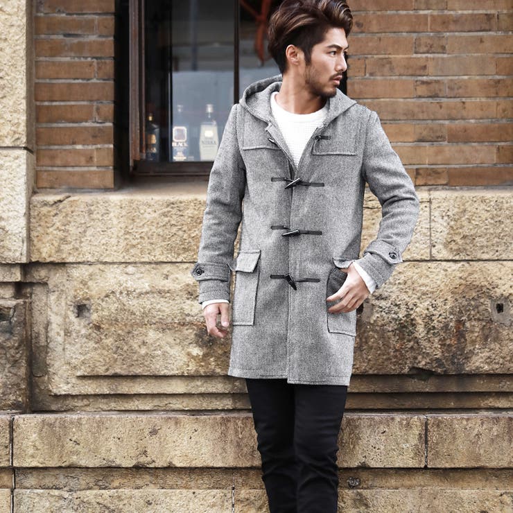 バーバリー　メンズダッフルコート　グレー ウール ダッフルコート (ライムストーン) - ウィメンズ, ウール