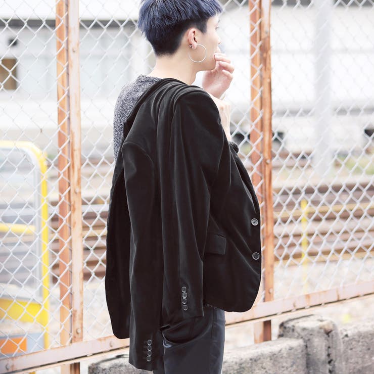 ◇SEANA(シーナ)べロアテーラードジャケット◇[品番：JG000009815