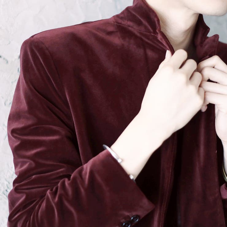 ◇SEANA(シーナ)べロアテーラードジャケット◇[品番：JG000009815