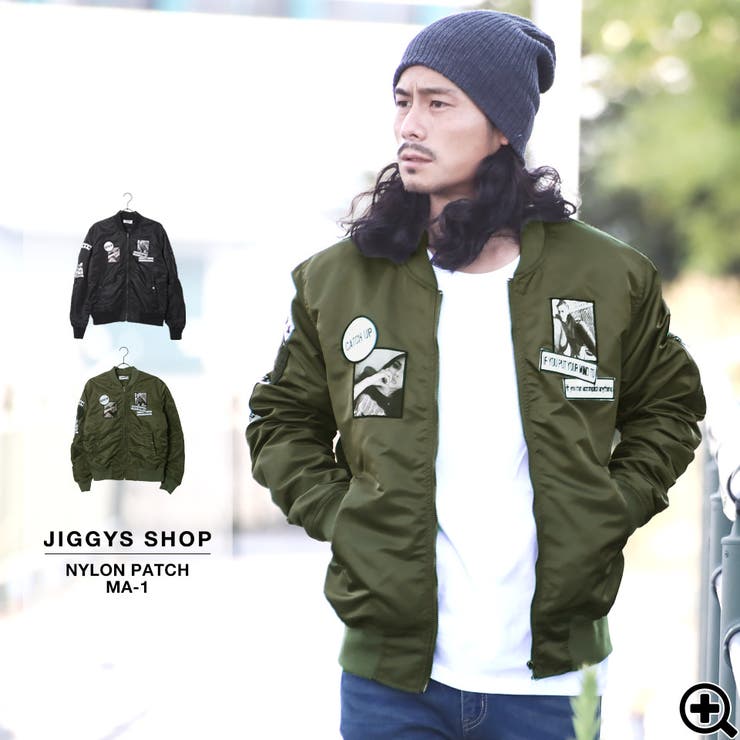 ◇ナイロンワッペン付きMA-1◇[品番：JG000009760]｜JIGGYS SHOP