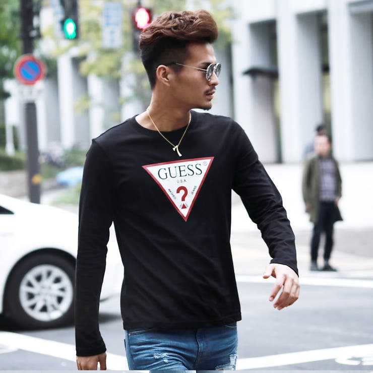 GUESS  ロンT セット GUESS ゲス Tシャツ 長袖 ロンT メンズ レディース トップス