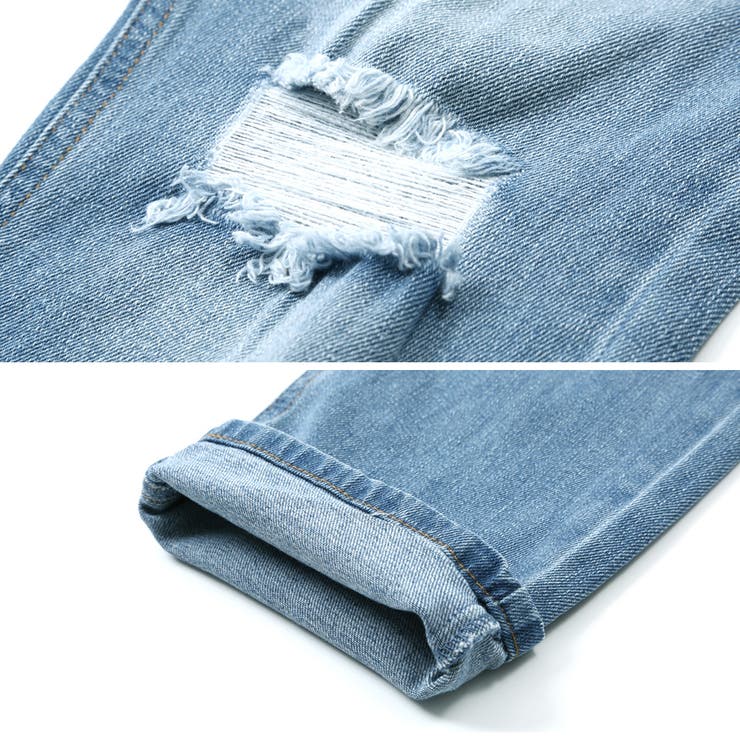◇ニークラッシュデニム◇[品番：JG000010007]｜JIGGYS SHOP（ジギーズ