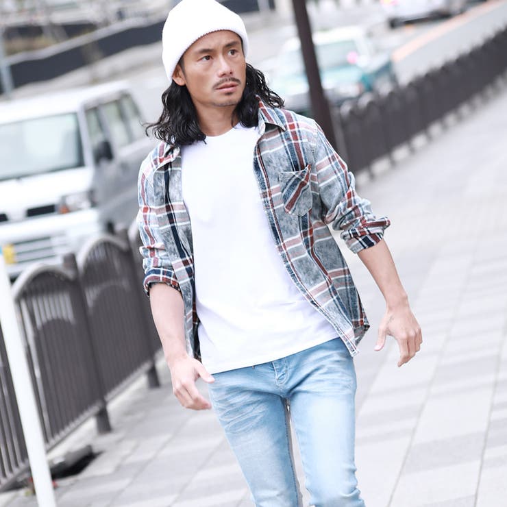 ◇オルテガジャガードインディゴチェック長袖シャツ◇[品番：JG000010016]｜JIGGYS  SHOP（ジギーズショップ）のメンズファッション通販｜SHOPLIST（ショップリスト）