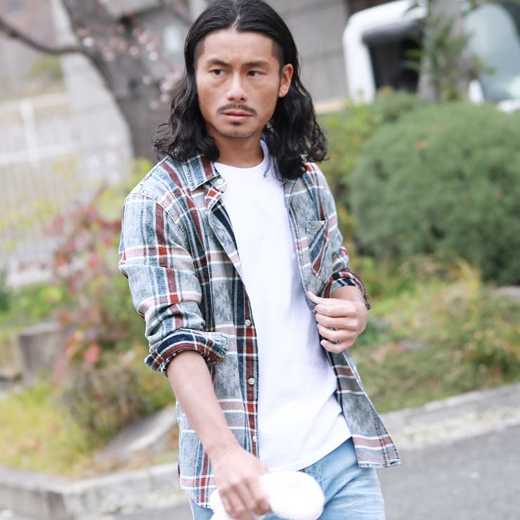 ◇オルテガジャガードインディゴチェック長袖シャツ◇[品番：JG000010016]｜JIGGYS  SHOP（ジギーズショップ）のメンズファッション通販｜SHOPLIST（ショップリスト）