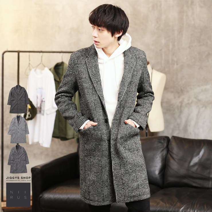 ◇NIIRUS(ニールス)ニットフリースチェスターコート◇[品番：JG000010829]｜JIGGYS  SHOP（ジギーズショップ）のメンズファッション通販｜SHOPLIST（ショップリスト）