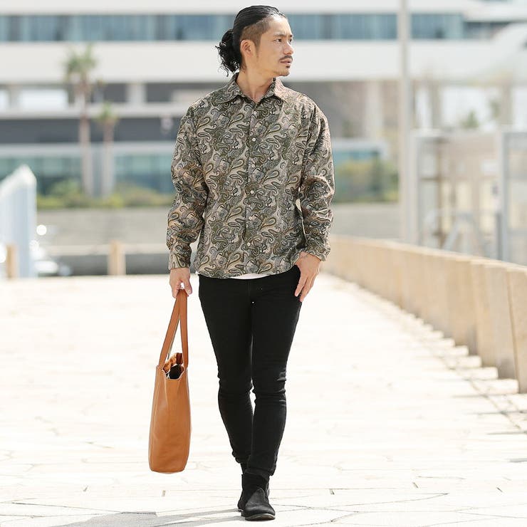 ◇ペイズリー柄長袖シャツ◇[品番：JG000010587]｜JIGGYS SHOP