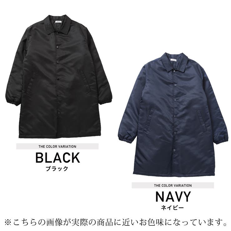 定番◇ナイロン中綿ロングコーチジャケット◇[品番：JG000010748