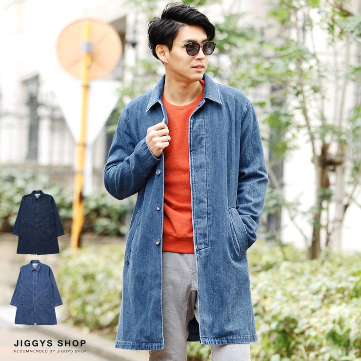 ◇デニムステンカラーコート◇[品番：JG000010835]｜JIGGYS  SHOP（ジギーズショップ）のメンズファッション通販｜SHOPLIST（ショップリスト）