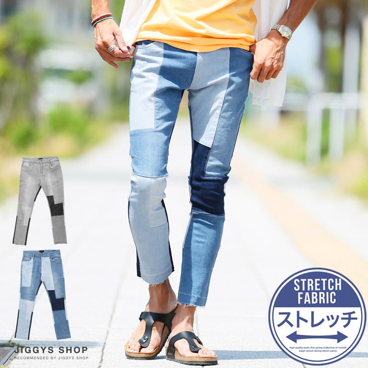 ◇パッチワークデニム◇[品番：JG000011217]｜JIGGYS SHOP
