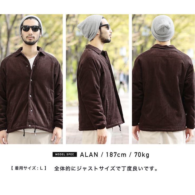 定番◇裏ボアコーデュロイコーチジャケット◇[品番：JG000011554