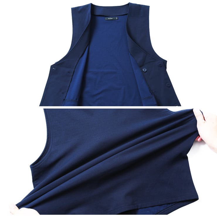 定番◆NIIRUS(ニールス)強撚糸ダブルベスト◆ | JIGGYS SHOP | 詳細画像6 
