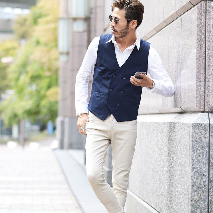 定番◆NIIRUS(ニールス)強撚糸ダブルベスト◆ | JIGGYS SHOP | 詳細画像12 