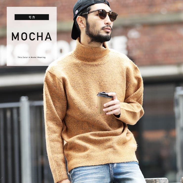 定番◇モヘアタッチタートルネックニット◇[品番：JG000011677