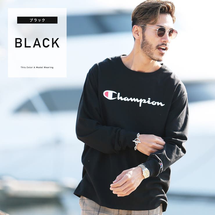 チャンピオン 韓国 メンズ ロンT◇Champion ロゴロンT◇[品番