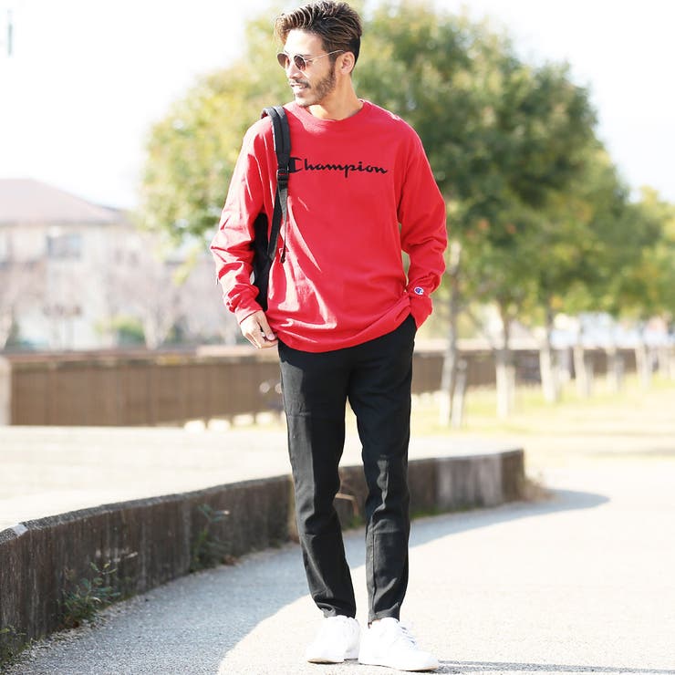チャンピオン 韓国 メンズ ロンT◇Champion ロゴロンT◇[品番