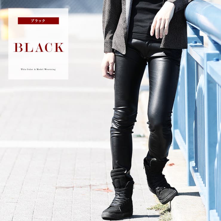 定番 韓国 服◇SEANA(シーナ)PUスキニーパンツ◇[品番：JG000011934