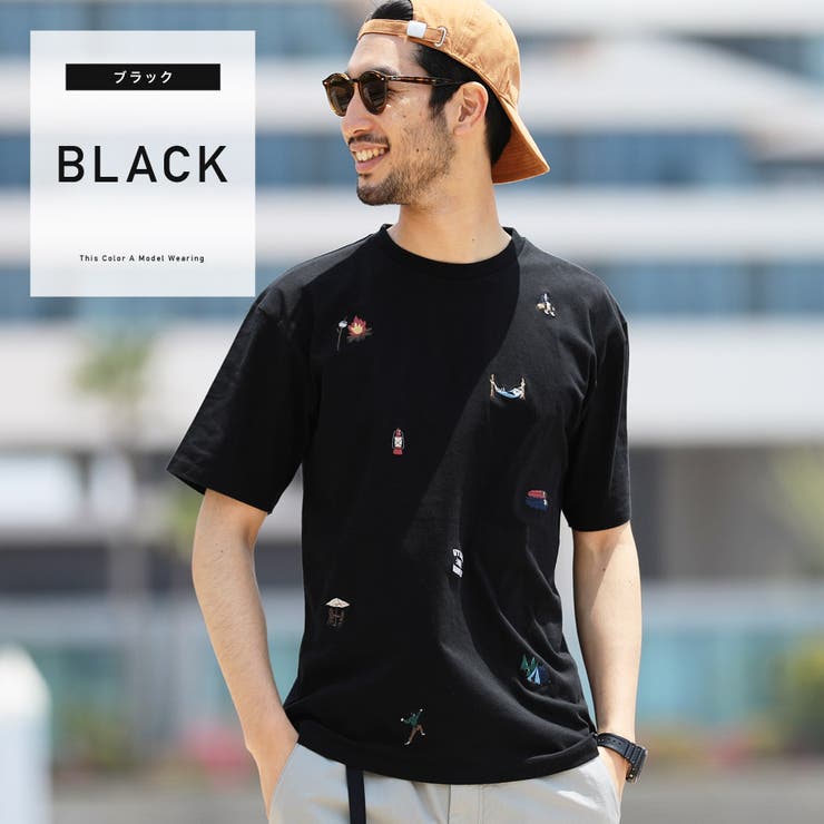 定番◇総柄刺繍Tシャツ◇[品番：JG000012008]｜JIGGYS SHOP