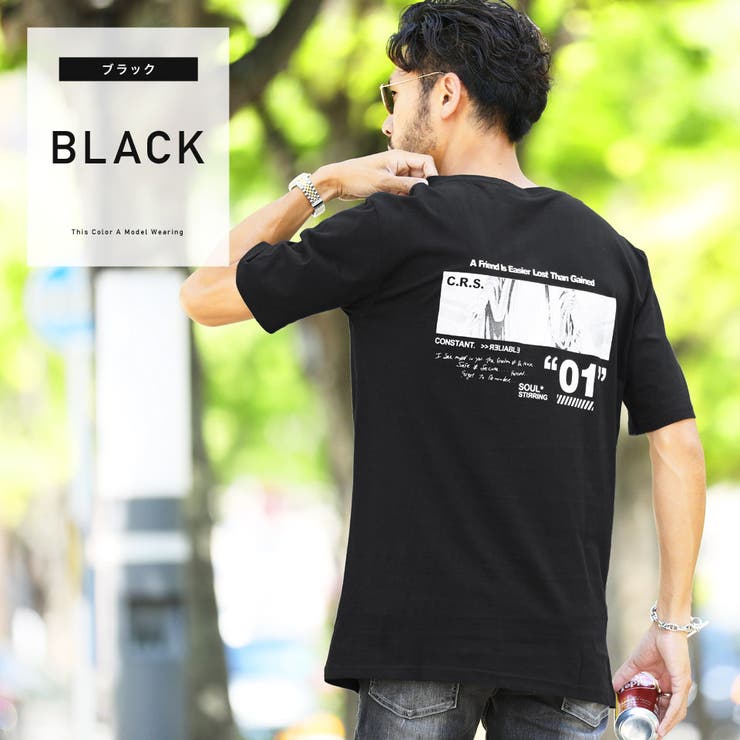 定番 韓国◇横長フォトプリント半袖BIGTシャツ◇[品番：JG000012123