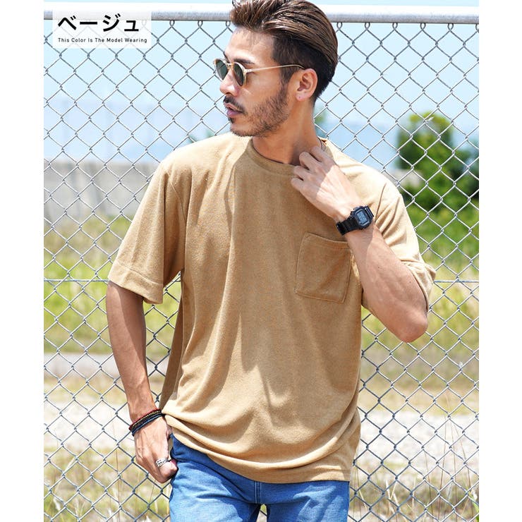 Tシャツ メンズ 夏服 韓国◇パイルポケット付きTシャツ◇[品番