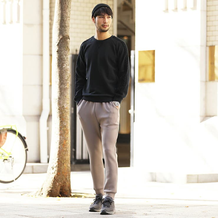 定番◇ケーブル切り替え裏毛トレーナー◇スウェット トレーナー メンズ