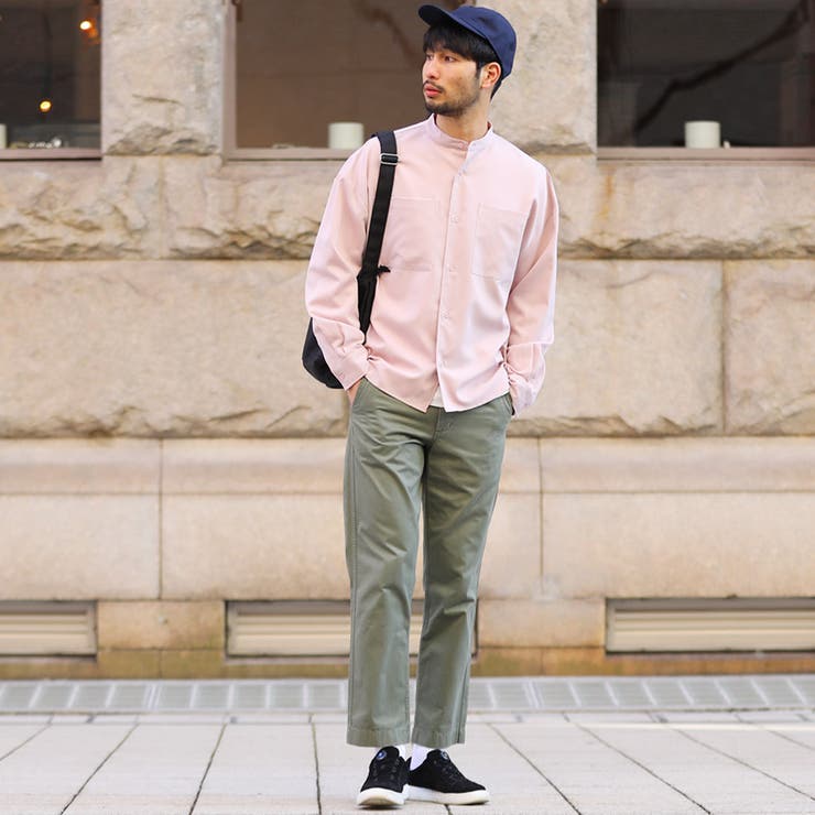 ◇TRロングバンドカラーシャツジャケット◇[品番：JG000012424