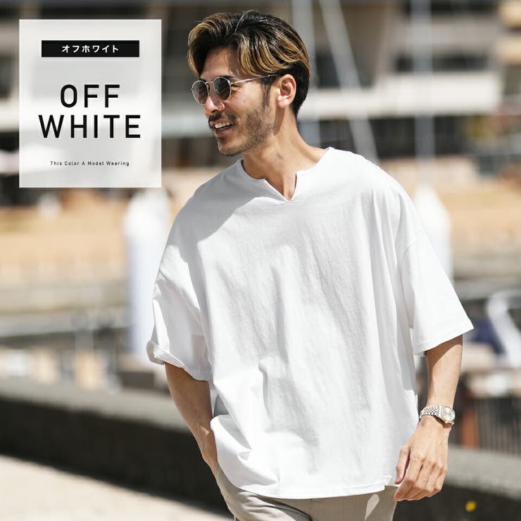 ◇キーネックBIG無地Tシャツ◇[品番：JG000012508]｜JIGGYS SHOP