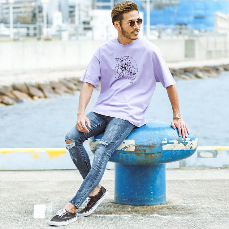◇9分丈ペイントスキニーデニム◇[品番：JG000012555]｜JIGGYS SHOP