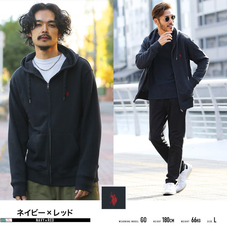 US.POLO ASSN. 別注 ZIPパーカー[品番：JG000013011]｜JIGGYS SHOP
