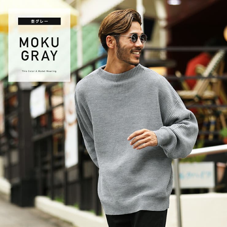 畔編みドルマンボトルネックニット[品番：JG000012834]｜JIGGYS SHOP